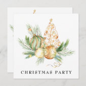 *~* Familiebedrijf AP20 Kerstmis TREE Partij Kaart (Voorkant / Achterkant)