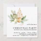 *~* Familiebedrijf AP20 Kerstmis TREE Partij Kaart (Achterkant)