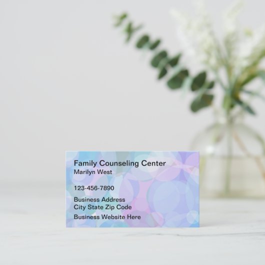 Familiebegeleiding Psychotherapeut Visitekaartje (Staand voorkant)