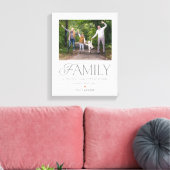 Familiebeschrijving Editable Color Wrapped Canvas Afdruk (Insitu (Woonkamer))