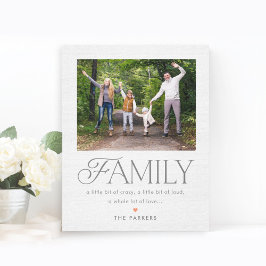 Familiebeschrijving Editable Color Wrapped Canvas Afdruk