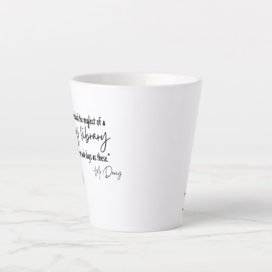 Familiebibliotheek: links Handvat Latte Mok (Voorkant)