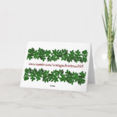 Familiebijeenkomst  Print Christmas Kaart (Achterkant)