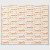 Familiebijeenkomst Thanksgiving Diner Cadeaupapier (Vlak)