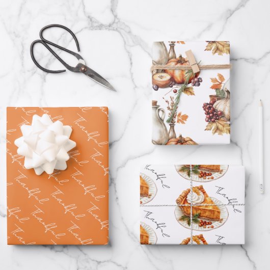 Familiebijeenkomst Thanksgiving Diner Inpakpapier Vel (Voorkant)