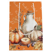 Familiebijeenkomst Thanksgiving Diner Medium Cadeauzakje (Achterkant)