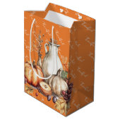 Familiebijeenkomst Thanksgiving Diner Medium Cadeauzakje (Achterkant Gekanteld)