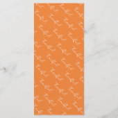 Familiebijeenkomst Thanksgiving Diner Menu (Achterkant)