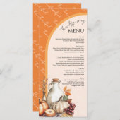 Familiebijeenkomst Thanksgiving Diner Menu (Voorkant / Achterkant)