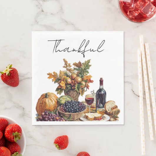 Familiebijeenkomst Thanksgiving Diner Servet (Insitu)