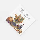 Familiebijeenkomst Thanksgiving Diner Servet (Hoek)