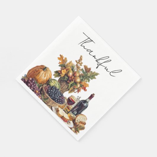 Familiebijeenkomst Thanksgiving Diner Servet (Hoek)