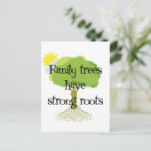 Familiebomen hebben sterke wortels briefkaart (Staand voorkant)