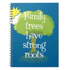 Familiebomen hebben sterke wortels notitieboek