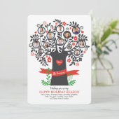 Familieboom 8+ Foto-Wenskaart Kaart (Staand voorkant)