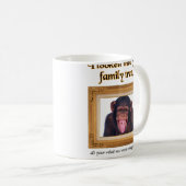 Familieboom aap Funny Mug Humor Koffiemok (Voorkant rechts)