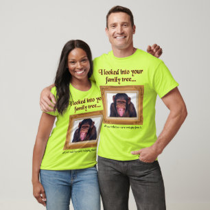 Familieboom Aap Grappig T-shirt Humor