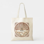 Familieboom Achternaam Tote Bag (Achterkant)