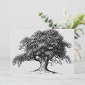 Familieboom, ankerboog, grijs aankondiging (Staand voorkant)