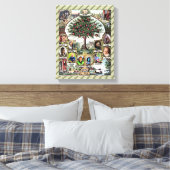  familieboom canvas afdruk (Insitu (Slaapkamer))