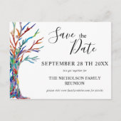 Familieboom Familie Reünie Save The Date Aankondigingskaart (Voorkant)