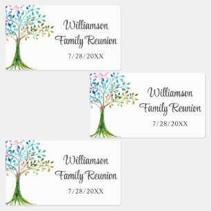 Familieboom Familiebijeenkomst Labels