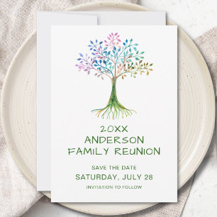 Familieboom Familiebijeenkomst Save The Date Kaart