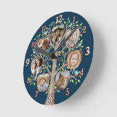 Familieboom Foto Collage 7 Aangepaste strips Donke Ronde Klok (Hoek)