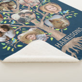 Familieboom Foto Collage 8 Afbeeldingen Naam Dk Bl Sherpa Deken (3/4)