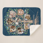 Familieboom Foto Collage 8 Afbeeldingen Naam Dk Bl Sherpa Deken (Voorkant (horizontaal))