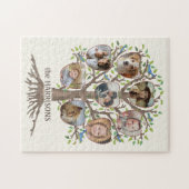 Familieboom Foto Collage 8 Afbeeldingen Naam Lt Be Legpuzzel (Horizontaal)