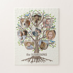 Familieboom Foto Collage 8 Afbeeldingen Naam Lt Be Legpuzzel