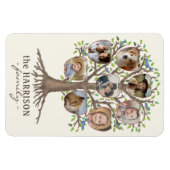 Familieboom Foto Collage 8 Afbeeldingen Naam Lt Be Magneet (Horizontaal)