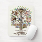 Familieboom Foto Collage 8 Afbeeldingen Naam Lt Be Muismat (Met muis)