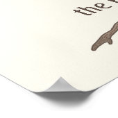 Familieboom Fotocollage 8 foto's naam Lt Beige Poster (Hoek)