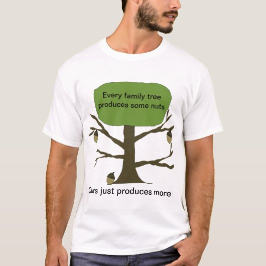 Familieboom Funny T-shirt (Voorkant)
