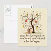 Familieboom Humor Brown Briefkaart (Voorkant / Achterkant)