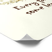 Familieboom Humor Citaat Beige Poster (Hoek)