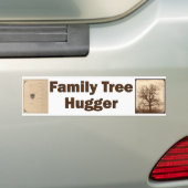Familieboom Knuffelaar Bumpersticker (Op auto)