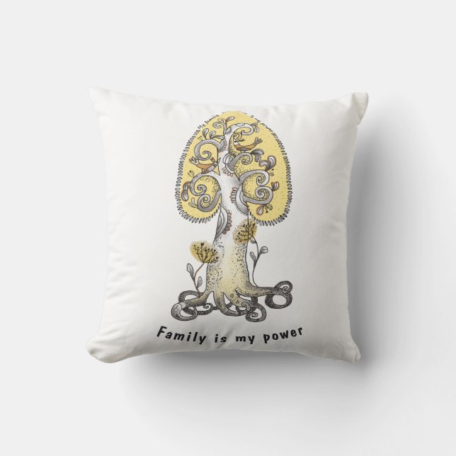 Familieboom Kussen (Voorkant)