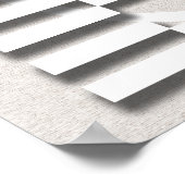 Familieboom Modern Linen look Poster (Hoek)