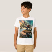 Familieboom & Surfmuis Kinder T-shirts (Voorkant volledig)