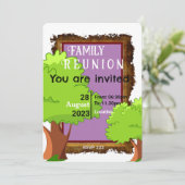 Familieboom-uitnodiging Kaart (Staand voorkant)
