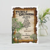 Familieboom-uitnodiging Kaart (Staand voorkant)