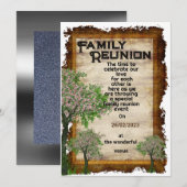 Familieboom-uitnodiging Kaart (Voorkant / Achterkant)