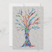 Familieboom Uitnodiging van de Reünie van de Famil (Achterkant)