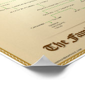 Familieboom van de Britse monarchy Pedigree Poste Poster (Hoek)