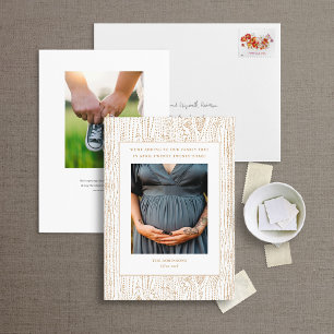 Familieboom Zwangere aankondiging Fotokaart