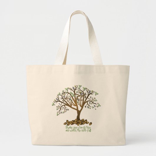 Familieboomnoten Grote Tote Bag (Voorkant)