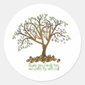 Familieboomnoten Ronde Sticker (Voorkant)